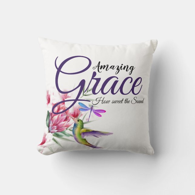 Amazing grace Tropical bird  Cushion (Front)