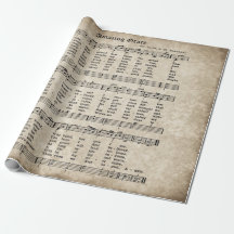 Amazing Grace Vintage Hymn Music Wrapping Paper