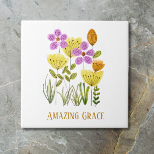 Amazing Grace Wildflowers Tile