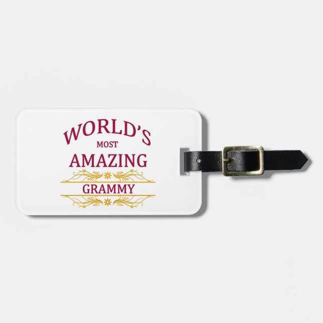 Amazing Grammy Luggage Tag (Front Horizontal)