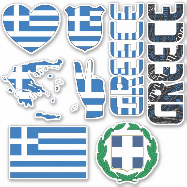 Amazing Greece Shapes National Symbols (Front)