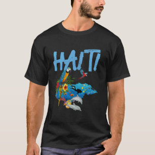 Amazing Haiti Souvenir Parrot Scuba Diving Haitian T-Shirt