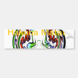 Amazing Hakuna Matata Whirl Art Print Bumper Sticker