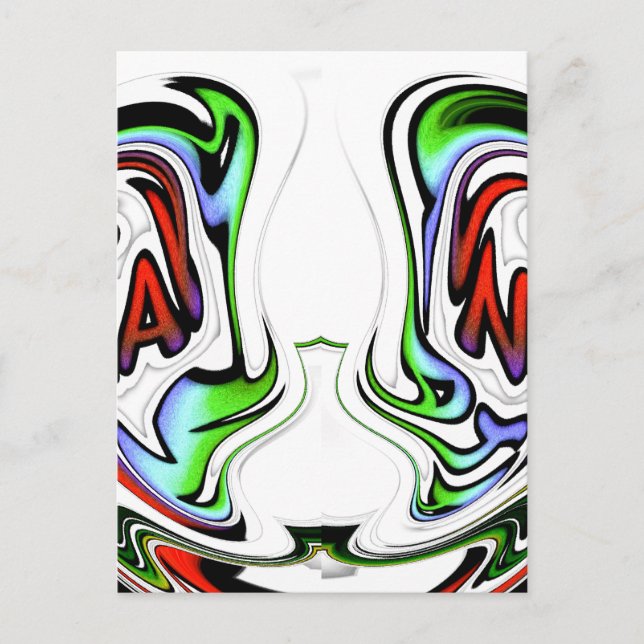 Amazing Hakuna Matata Whirl Art Print Postcard (Front)