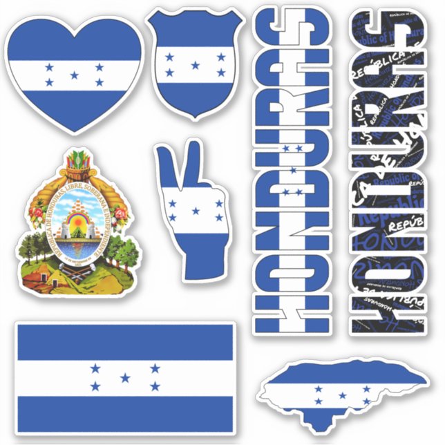 Amazing Honduras Shapes National Symbols (Front)