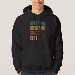 Amazing Husband Since 1967  55th Wedding Aniversar Hoodie