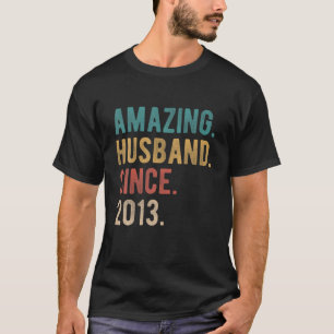 Amazing Husband Since 2013 9Th Wedding Anniversary T-Shirt