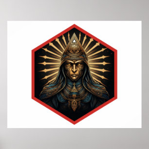 Amazing Illuminati Fantasy Portrait Poster
