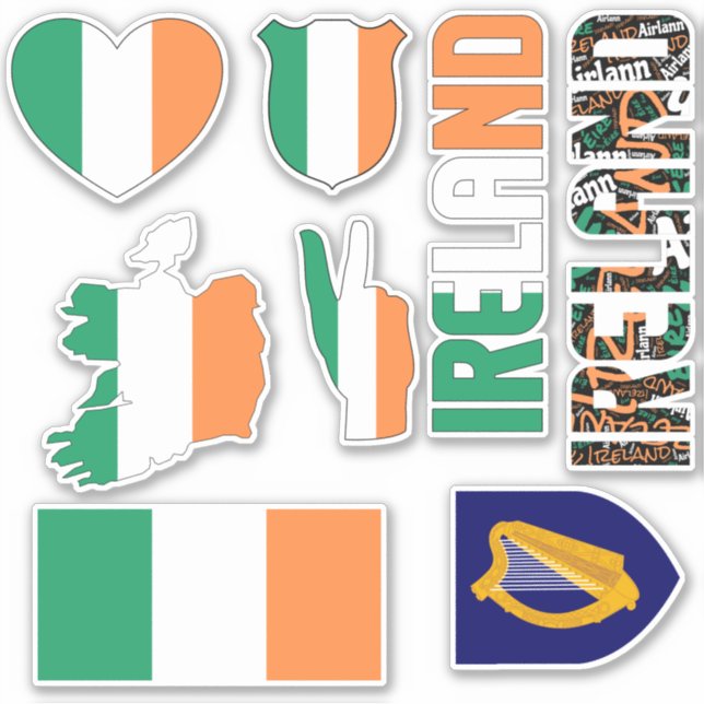 Amazing Ireland Shapes National Symbols (Front)