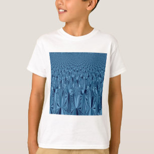 Amazing Iridescent Blue Kaleidoscope Art T-Shirt