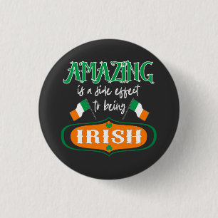 Amazing Irish Flag Shamrock Lucky Celtic Pride 3 Cm Round Badge
