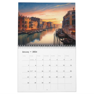 Amazing Italy 2024 Monthly year calendar