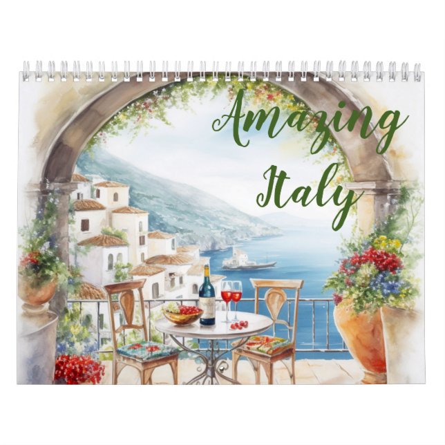 Amazing Italy 2024 Monthly year calendar (Cover)