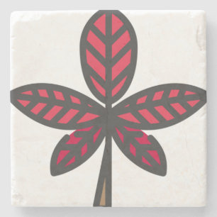 amazing leaf stone coaster
