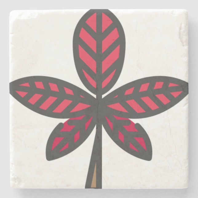 amazing leaf stone coaster (Front)