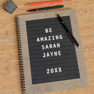 Amazing Letterboard Spiral Notebook