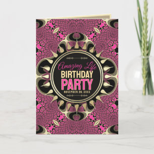 Amazing Life Birthday Party Photo Collage Invitation