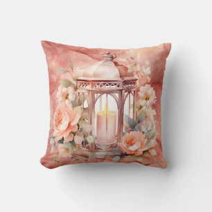 Amazing Light To My Path Rose Marble Throw Pillow