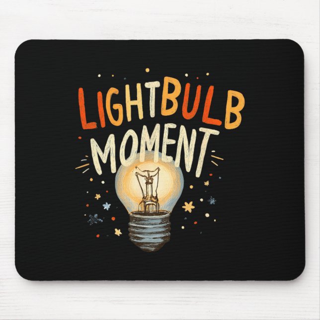 Amazing lightbulb moment  mouse mat (Front)