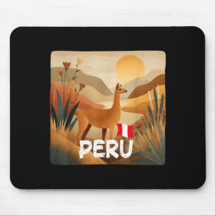Amazing Llama in Peru Colours Costume Mouse Mat