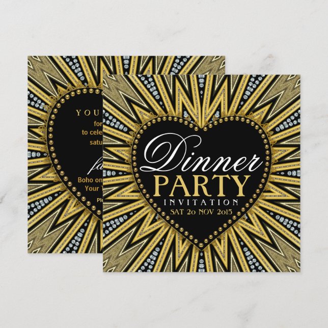Amazing Love Energy Dinner Party Invitations (Front/Back)