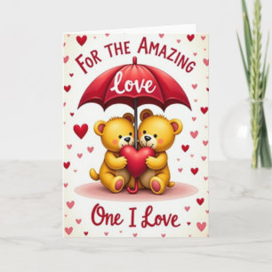Amazing Love Heart Bears Card