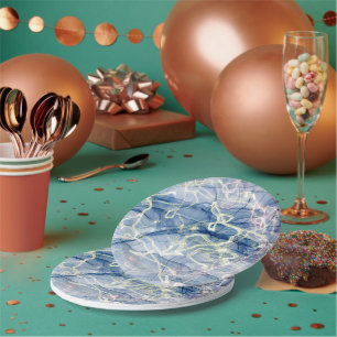 Amazing marbling! paper plate