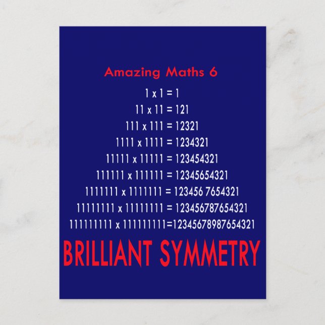 Amazing Maths Series 6 Postcard (Front)
