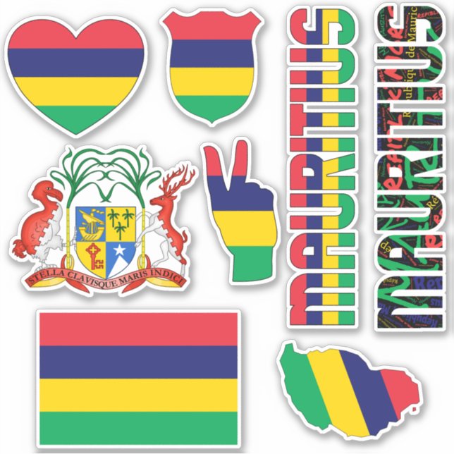 Amazing Mauritius Shapes National Symbols (Front)