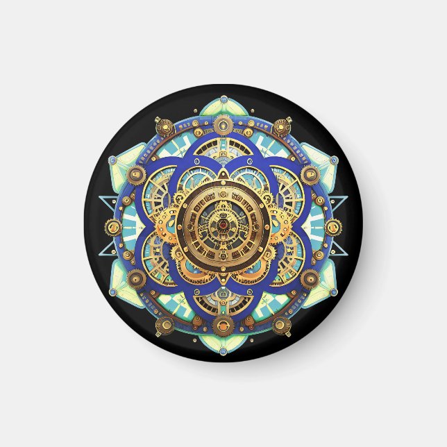 Amazing Mechanical Clock Magnet (Front)