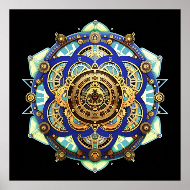 Amazing Mechanical Clock Poster (Front)
