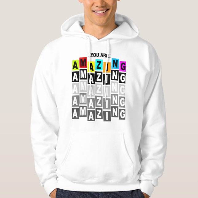 AMAZING MEN T-SHIRT DESIGN HOODIE (Front)