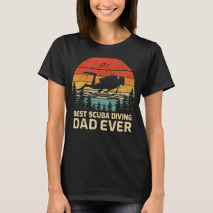 Amazing Mens Retro Vintage Best Scuba Diving Dad E T-Shirt