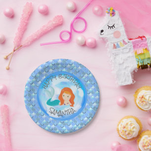 Amazing Mermaid Party Supplies! Paper Plate