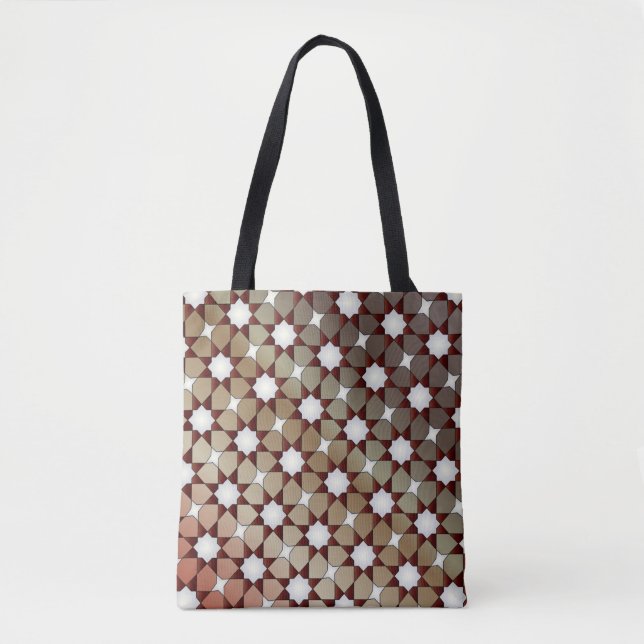 Amazing Middle-Eastern Pattern زخارف هندسيه رائعه  Tote Bag (Front)