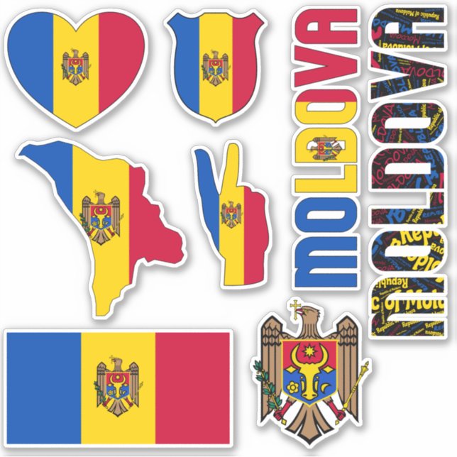Amazing Moldova Shapes National Symbols (Front)