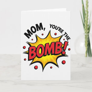 Amazing Mom Burst Card