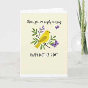 Amazing Mom Mothers Day Card