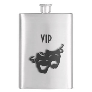 Amazing Monogramed Theatre Design Flask