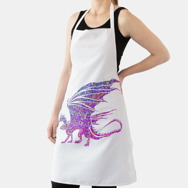 Amazing Mosaic Dragon Apron (Insitu)