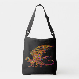 Amazing Mosaic Dragon Crossbody Bag