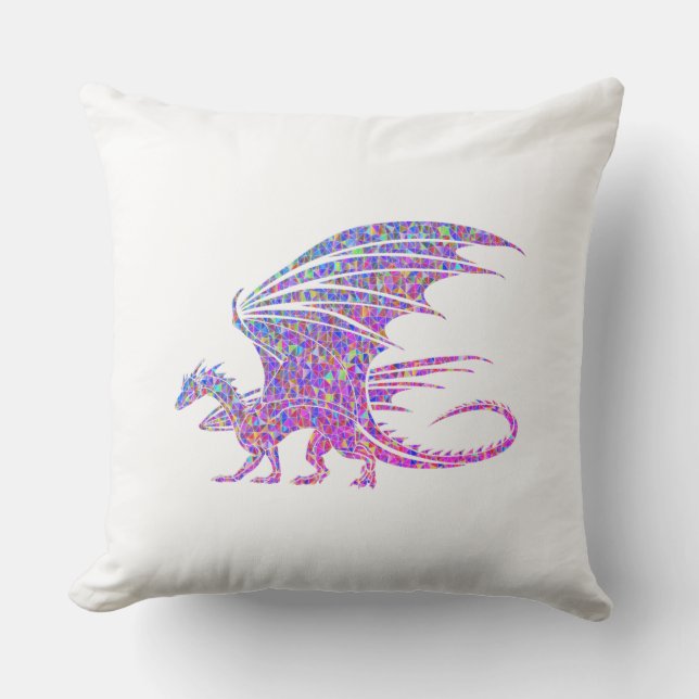 Amazing Mosaic Dragon Cushion (Front)