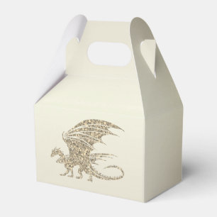 Amazing Mosaic Dragon Golden Favour Box