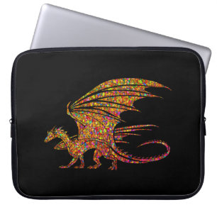 Amazing Mosaic Dragon Laptop Sleeve