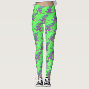 Amazing Mosaic Dragon Leggings