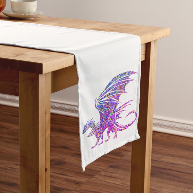 Amazing Mosaic Dragon Long Table Runner (In Situ)