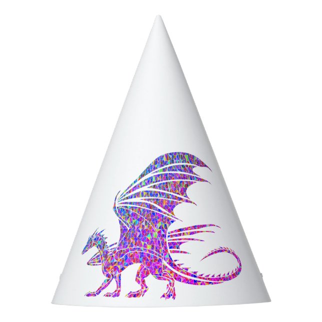 Amazing Mosaic Dragon Party Hat (Front)