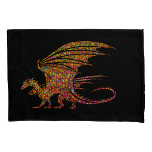 Amazing Mosaic Dragon Pillowcase