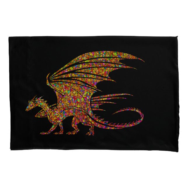Amazing Mosaic Dragon  Pillowcase (Front)