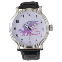 Amazing Mosaic Dragon Purple Black Numbers